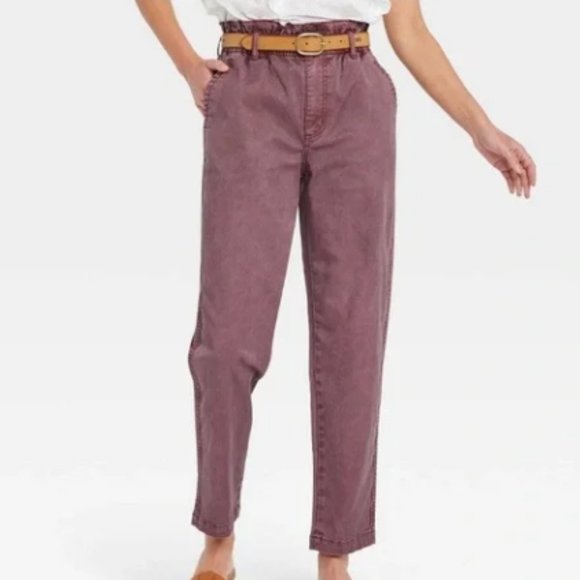 Universal Thread Denim - Universal Thread Super-High Rise Paperbag Tapered Jeans Size 18